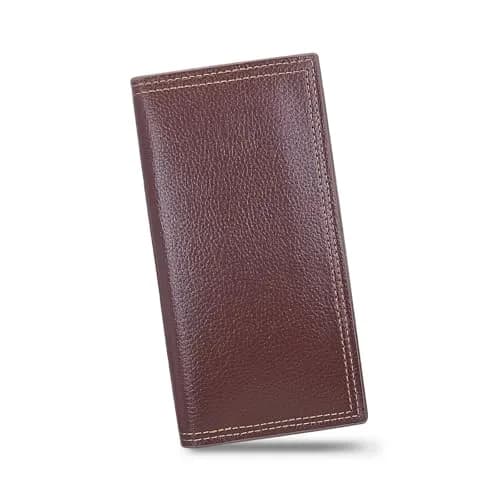AdiStylinno Long Wallet for Men, Minimalist Leather Bifold Slim Wallets, Fashion Clutch Purse Credit Card Holder Wallet (Coffee) thumbnail 1