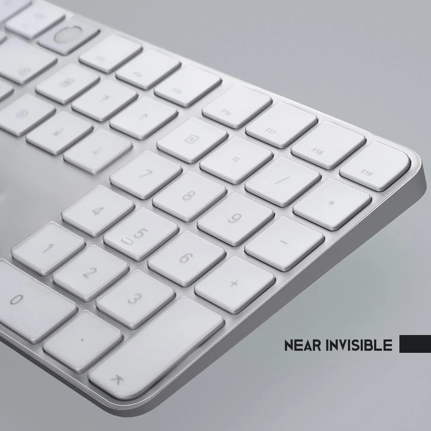 CASEDAO Ultra-Thin TPU Keyboard Cover Skin for 2024 Magic Keyboard with Numeric Keypad A3119 MXK73LL/A - Transparent - view 6