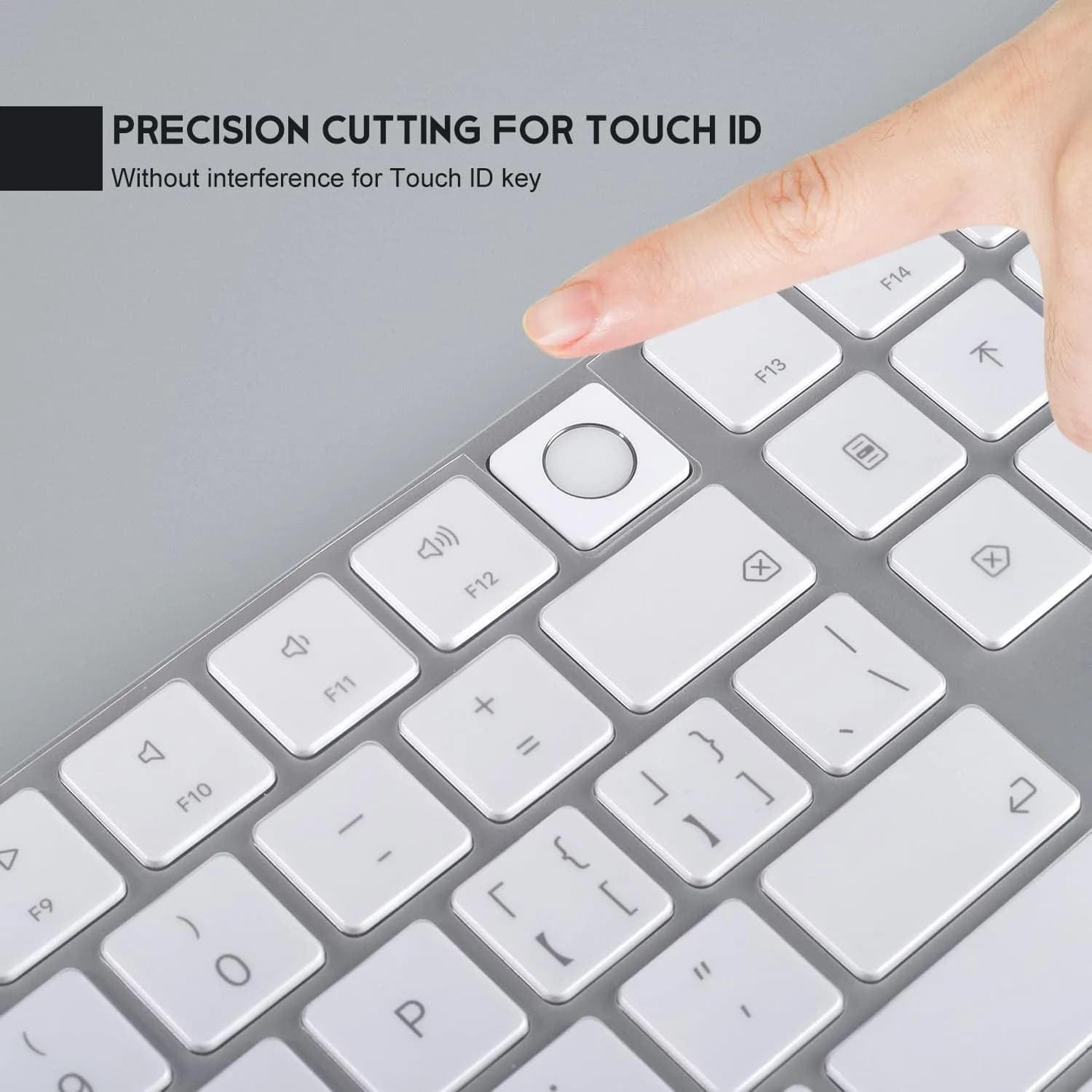 CASEDAO Ultra-Thin TPU Keyboard Cover Skin for 2024 Magic Keyboard with Numeric Keypad A3119 MXK73LL/A - Transparent - view 3