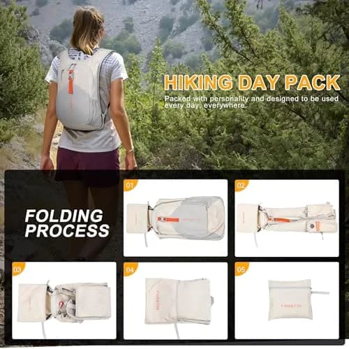 FIORETTO 15L Hiking Backpack | Lightweight Foldable Daypack for Travel & Outdoors thumbnail 9
