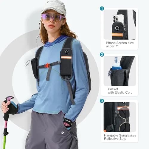 FIORETTO 15L Hiking Backpack 45cm (17.7") | Lightweight Daypack for Travel & Outdoor Adventures thumbnail 2