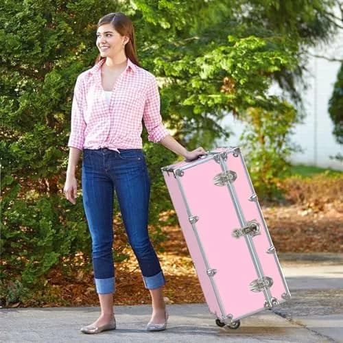 Rhino Trunk & Case Small Essential Storage Box 30"L x 17"W x 13"H | Heavy-Duty Camp & Dorm Trunk thumbnail 7