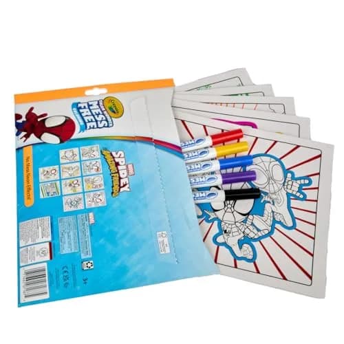 Crayola Color Wonder Spidey and His Amazing Friends Neon Coloring Kit, 15 Pieces | Mess-Free Art Supplies for Toddlers thumbnail 6