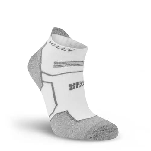 Hilly Twin Skin Socklet Running Socks - White | Blister-Free, Moisture Wicking, Ankle-High thumbnail 2