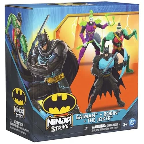 DC Comics Batman Ninja Strike 6" 3-Pack Battle Set Action Figures with Pop-Out Ninja Accessories for Kids Ages 3 & Up thumbnail 7