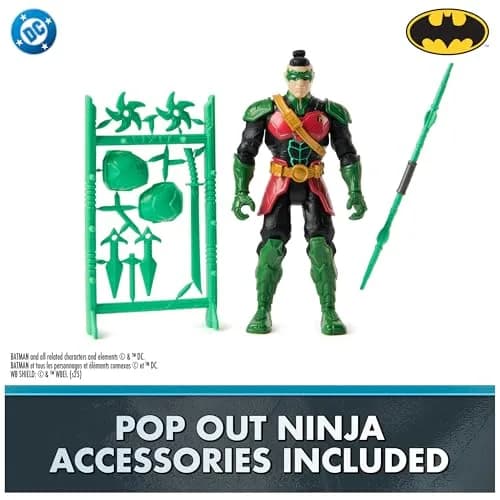 DC Comics Batman Ninja Strike 6" 3-Pack Battle Set Action Figures with Pop-Out Ninja Accessories for Kids Ages 3 & Up thumbnail 2