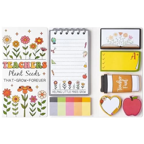 Xqumoi Wildflower Teacher Sticky Notes Set | Bulk Pack of 550 Sheets for Students & Office - main product image