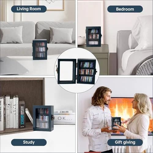 TABTAG Anxiety Bookshelf Mini Book Micro Display Stand 3.74 x 2.75 x 1.97 inches | Stress-Relief Miniature Library thumbnail 7