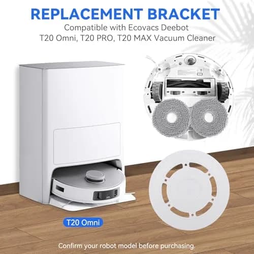 Sgizoku Mop Pad Plate Holder for Ecovacs Deebot T20 Omni/Pro/Max - 2 Pack thumbnail 3