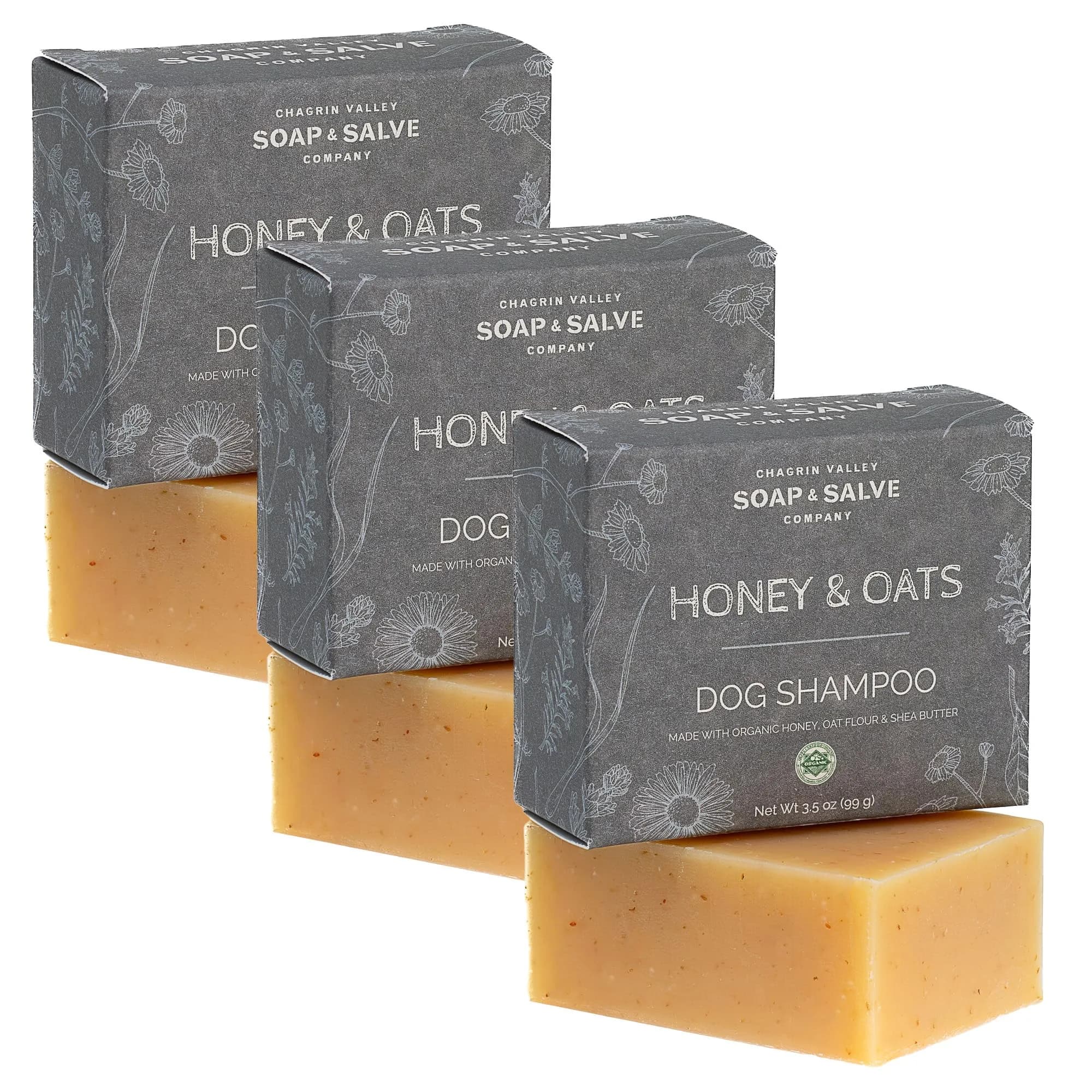Chagrin Valley Soap & Salve Organic Dog Shampoo & Conditioner 3.8 oz | Puppy Itchy Skin Relief & Coat Nourishment