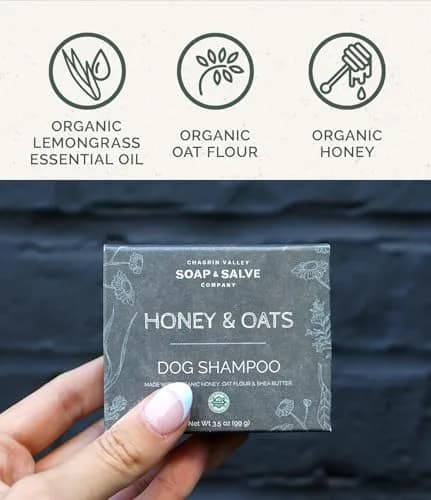 Chagrin Valley Soap & Salve Organic Dog Shampoo & Conditioner 3.8 oz | Puppy Itchy Skin Relief & Coat Nourishment thumbnail 3