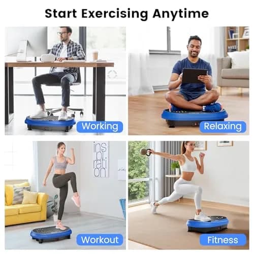 HVX Vibration Plate Exercise Machine 450 lbs Capacity | Full Body Shaker for Home & Gym thumbnail 8