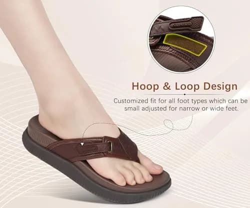 KuaiLu Womens Orthotic Flip Flops Platform Thong Sandals with Arch Support | Cloud Comfort & Support (70-120 chars) thumbnail 6
