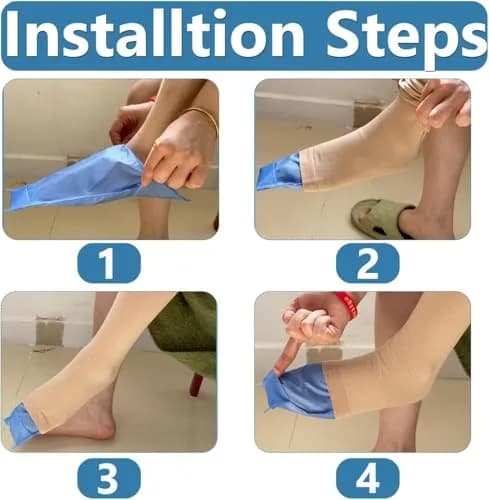 MUROCEA Open Toe Compression Sock Aid for Easy Slide - Slip Stocking Applicator for Elderly, Disabled, Pregnant, 2 Pcs (Blue) thumbnail 4