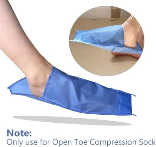 MUROCEA Open Toe Compression Sock Aid for Easy Slide - Slip Stocking Applicator for Elderly, Disabled, Pregnant, 2 Pcs (Blue) thumbnail 5
