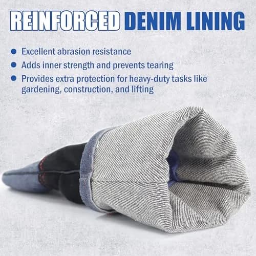 IC ICLOVER Animal Handling Gloves, Snake Bite Proof, Double Leather, 14 inch (35.56 cm) for Women | Reinforced Palm & Forearm Protection thumbnail 5