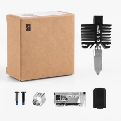 COMTREE Hardened Steel Nozzle Assembly Hotend Kit 0.4mm for Bambu LAB X1/P1 Series (156 g) thumbnail 1