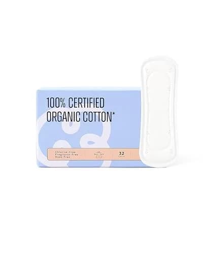 RPE Life Organic 32 count | GOTS Certified Organic Cotton Panty Liners for Women thumbnail 1