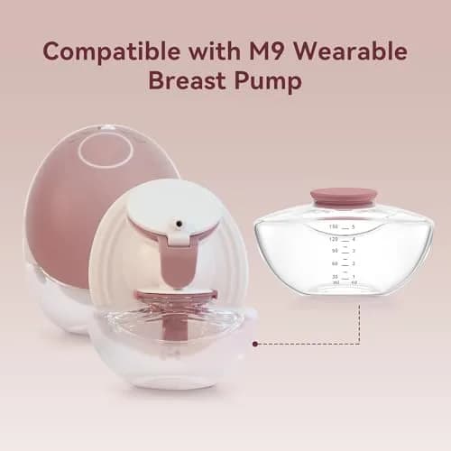 TOVVILD Breastmilk Pump Storage Bottles 2 Pack | Compatible with Momcozy M9, BPA-Free, 150ml, Portable thumbnail 2