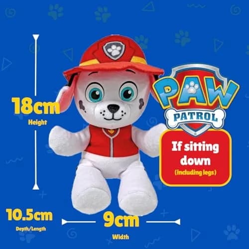 Ty Paw Patrol Collection Marshall Plush Toy 20cm | Soft, Collectible, Perfect Gift thumbnail 3
