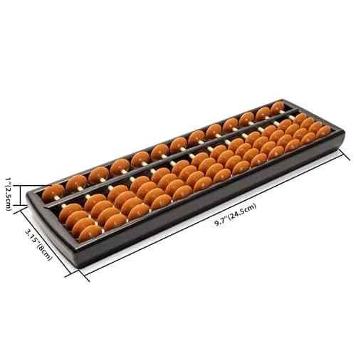 Yellow Mountain Imports Soroban Japanese Abacus, 13 Column, 24.5cm (9.7 in) | Montessori Math Tool for Kids thumbnail 5