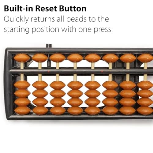 Yellow Mountain Imports Soroban Japanese Abacus, 13 Column, 24.5cm (9.7 in) | Montessori Math Tool for Kids thumbnail 2