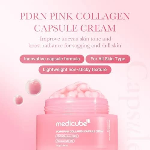 medicube PDRN Pink Collagen Capsule Cream 55g (1.94 oz) | Hydrates & Firms for Glass Skin thumbnail 2