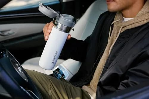 STANLEY Quick Flip GO Bottle 36 oz (1065 ml) | Insulated Stainless Steel Thermos for Hot & Cold Drinks thumbnail 2