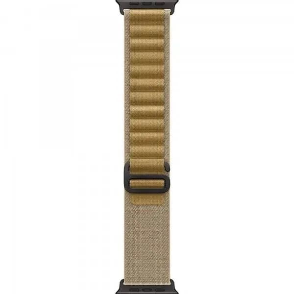 Apple Watch Ultra 2 [GPS + Cellular, 49mm] Black Titanium Case with Tan Alpine Loop | Rugged Adventure Smartwatch - view 3