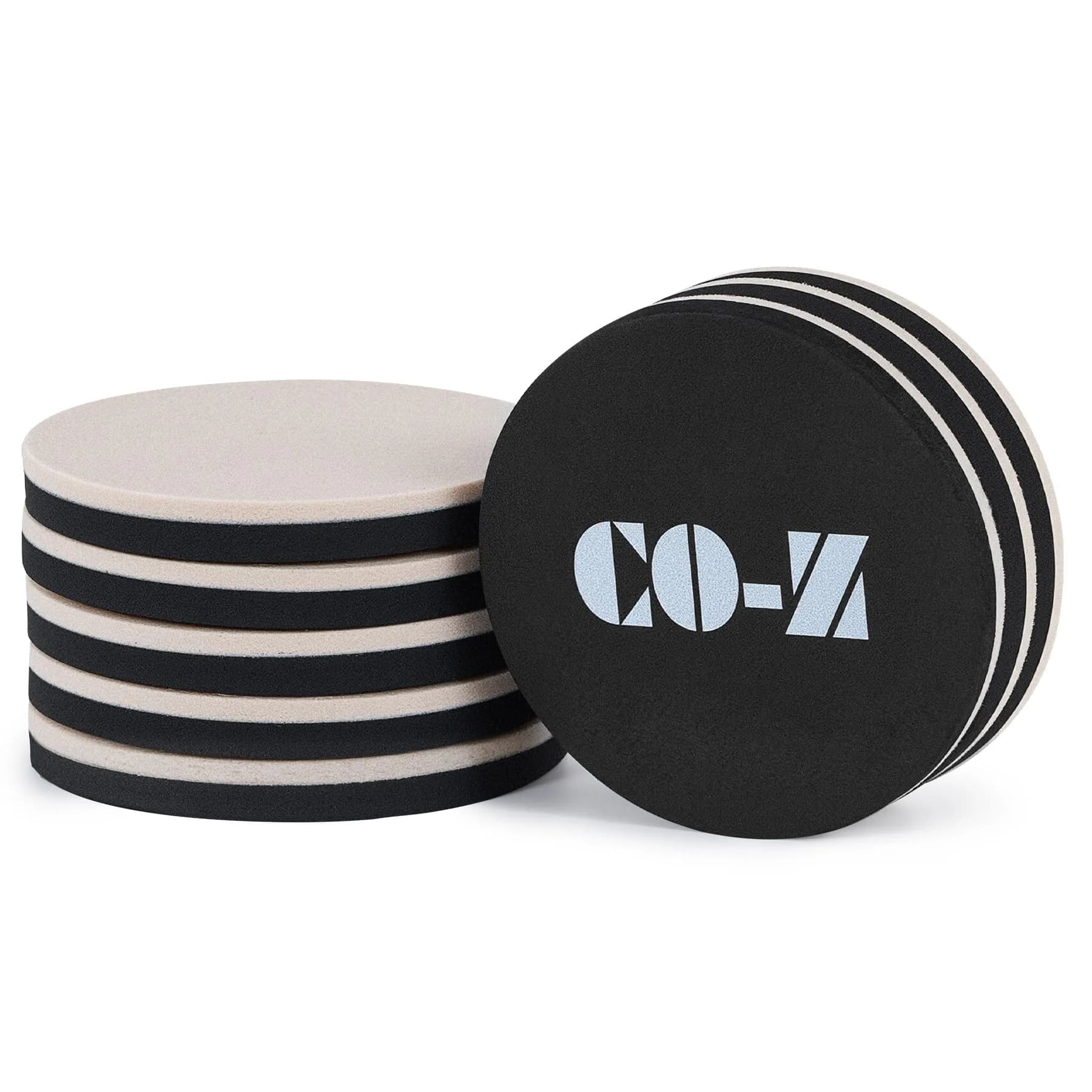 CO-Z 16pcs Felt Furniture Sliders for Hardwood Floors, 3.5 in (8.89 cm) Reusable Furniture Pads | Heavy Furniture Movers for Hard Surfaces — 3 1/2" Round- , Felt