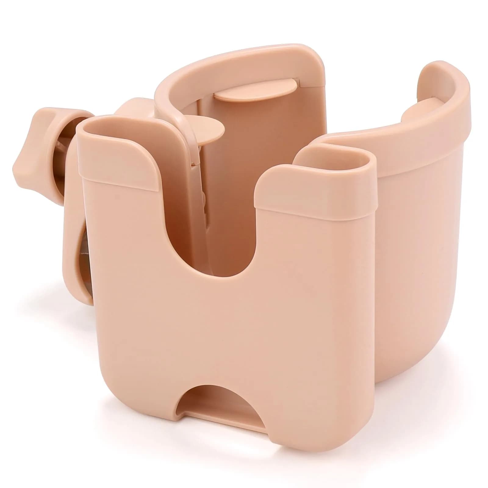 Accmor Stroller Cup Holder with Phone Holder, Universal Fit, 0.55–1.7 in Clamp, Durable ABS | Fits Uppababy, Graco, Bugaboo, Nuna - main product image