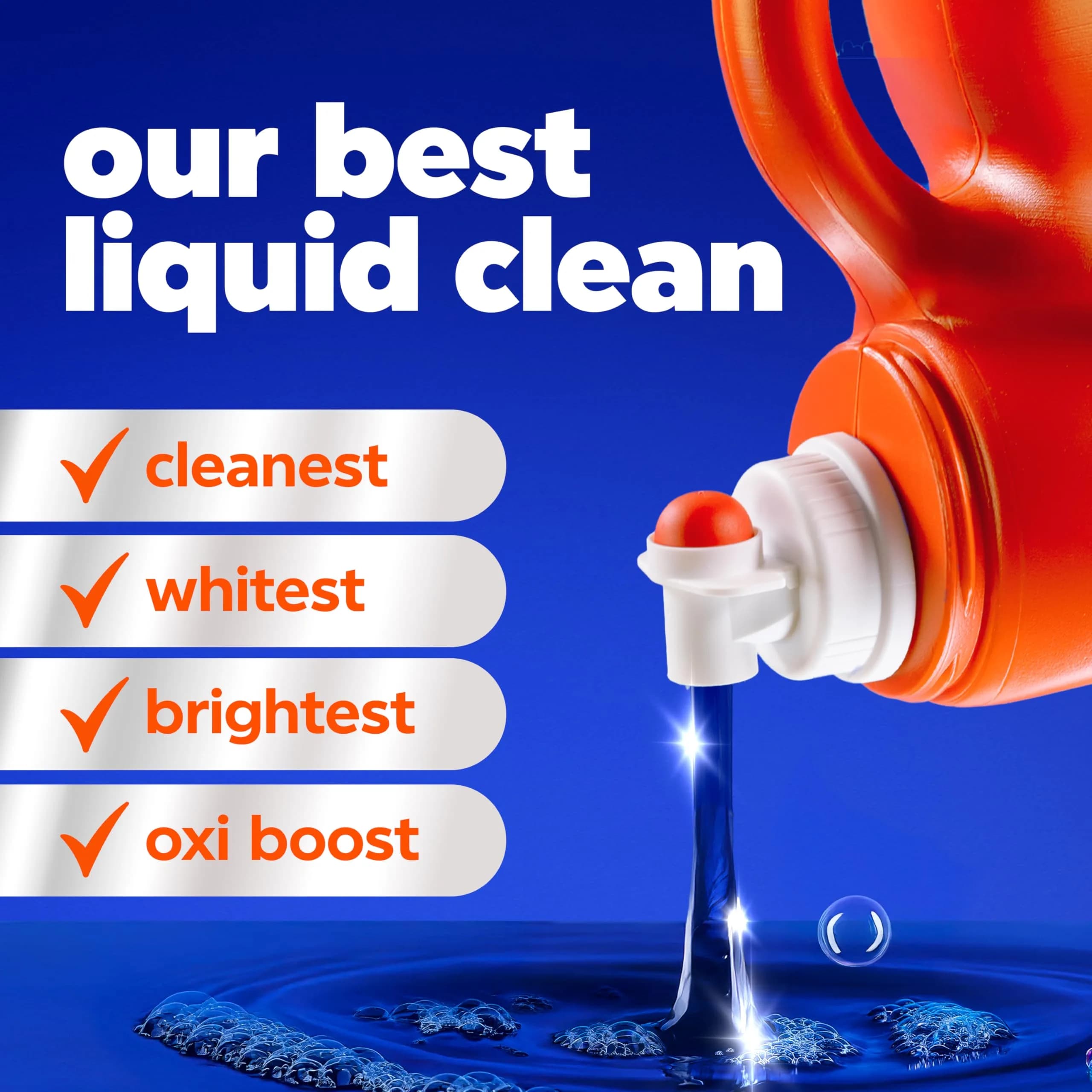 Tide Ultra Oxi Boost Liquid Laundry Detergent 148 fl oz (3.5 L) | Powerful Stain Removal with Extra Oxi - view 2