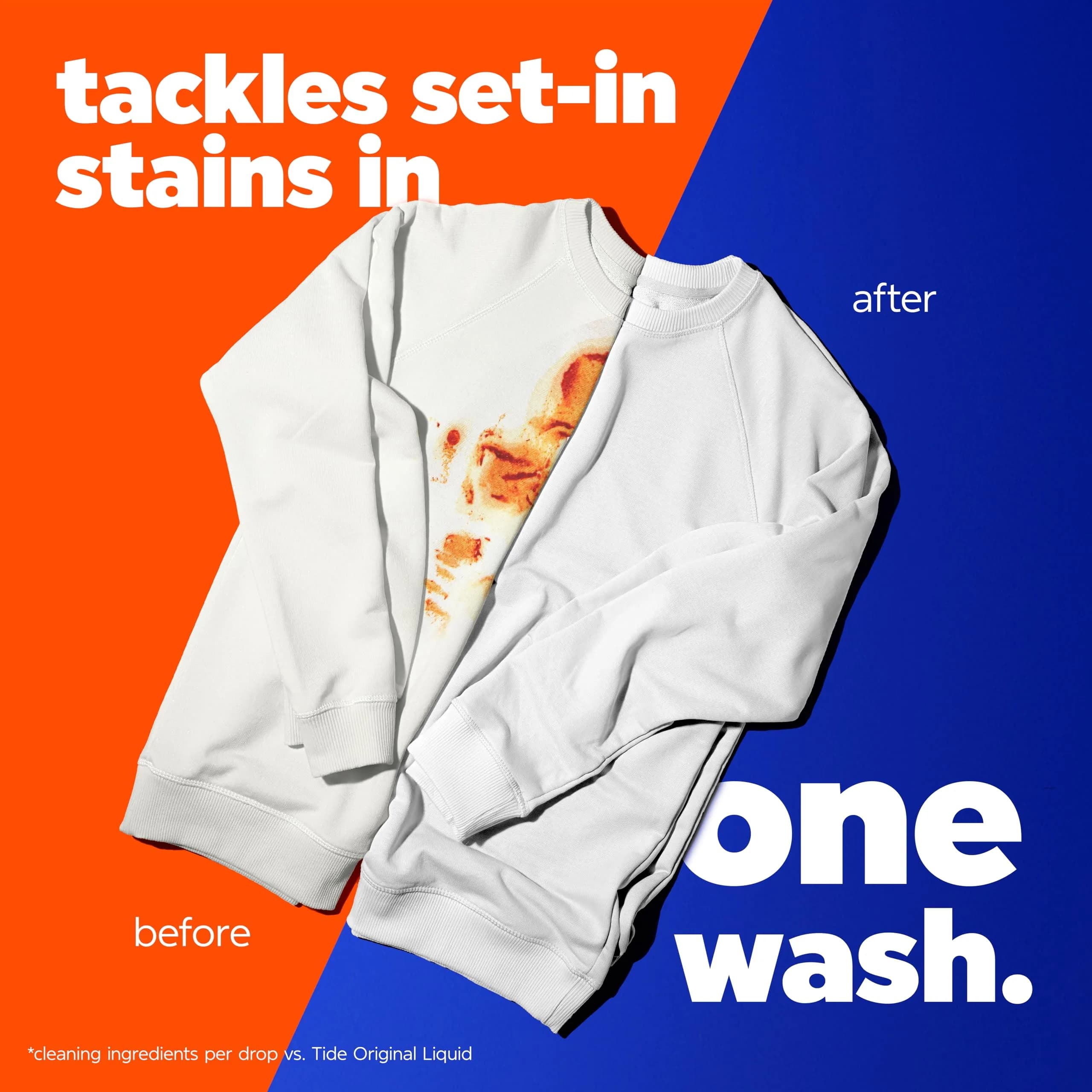 Tide Ultra Oxi Boost Liquid Laundry Detergent 148 fl oz (3.5 L) | Powerful Stain Removal with Extra Oxi - view 3