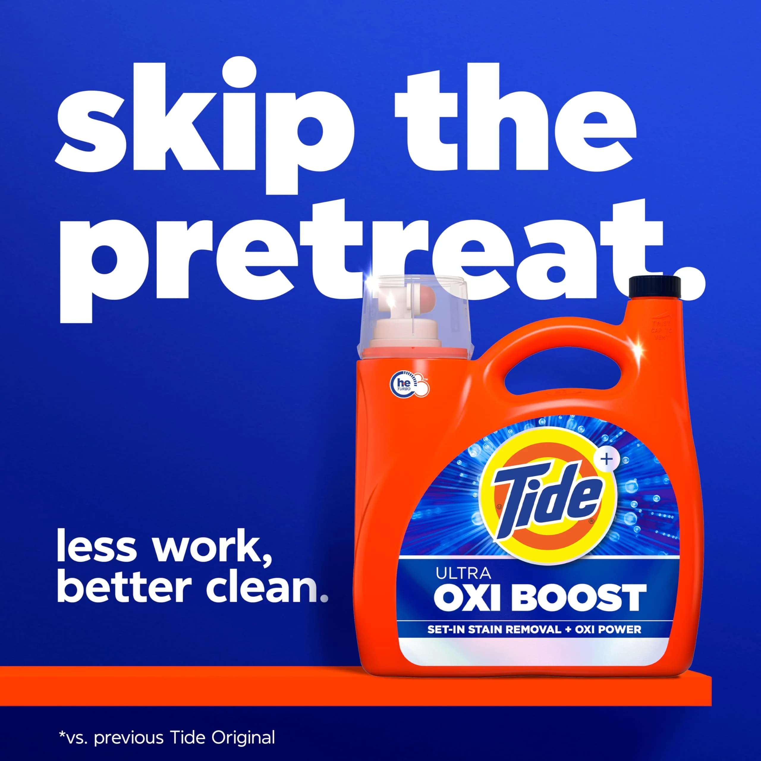 Tide Ultra Oxi Boost Liquid Laundry Detergent 148 fl oz (3.5 L) | Powerful Stain Removal with Extra Oxi - view 6