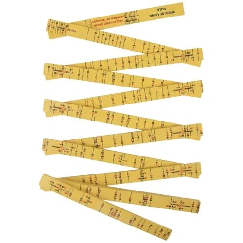 Klein Tools 6-Foot Fiberglass Folding Ruler | Brick Scale, 1/16-Inch Graduation, Outside Reading thumbnail 9