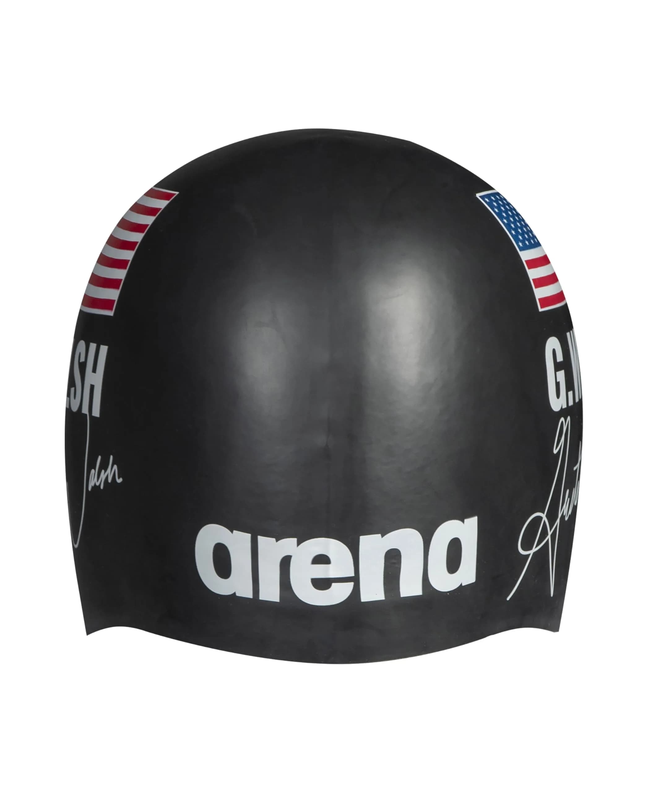 ARENA Signature Collection Gretchen Walsh Autograph Unisex Adult Molded Silicone Swim Cap | Black — Gretchen Walsh