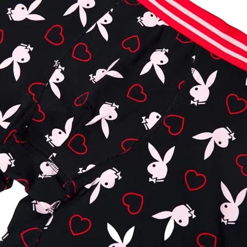 Playboy Pajama Lounge Set S-XL | Soft Cotton Tee & Boxer Briefs with Iconic Bunny Print thumbnail 4
