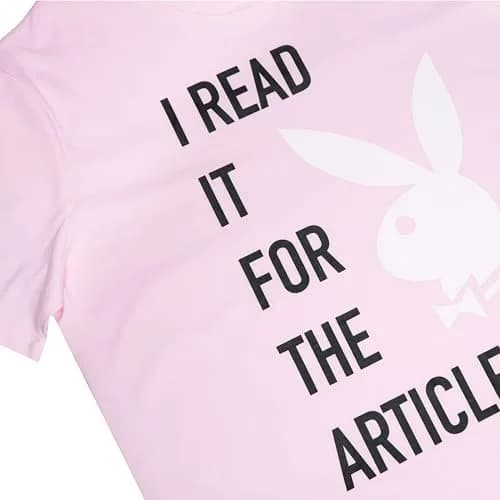 Playboy Pajama Lounge Set S-XL | Soft Cotton Tee & Boxer Briefs with Iconic Bunny Print thumbnail 2