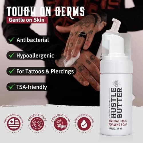 Hustle Butter Tattoo Aftercare Kit - Balm, Soap & Wrap | Hydrates & Protects New Ink thumbnail 5