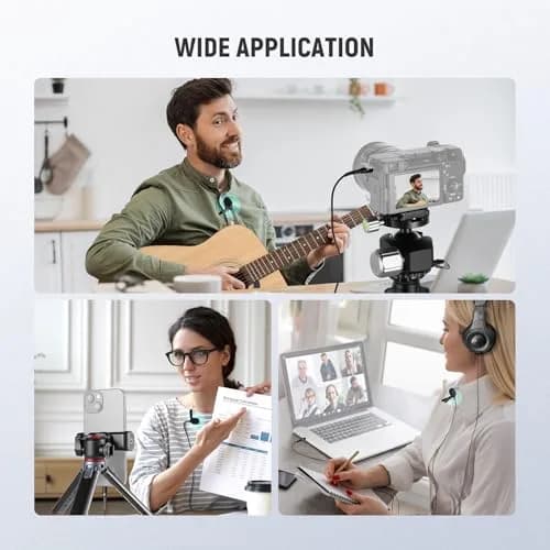 NEEWER Microphone CM10 | 360° Omnidirectional Lavalier Lapel Mic for Camera & Phone, 1.5m Cable, Low Frequency Cut, Gain Control, Monitoring Jack thumbnail 8