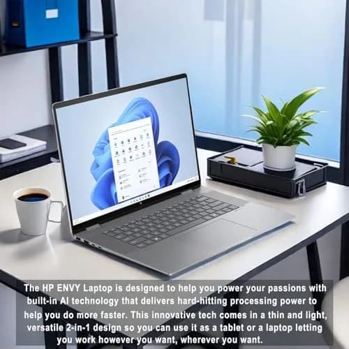 HP Envy x360 16" 2K WUXGA Touchscreen 2-in-1 Laptop | AMD Ryzen 5 8640HS 8GB 512GB SSD thumbnail 8