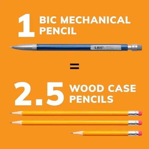 BIC Mechanical Pencils #2 XtraSmooth, 0.5mm & 0.7mm, Pack of 80 | Smooth Writing, Fade-Resistant, Acid-Free thumbnail 4