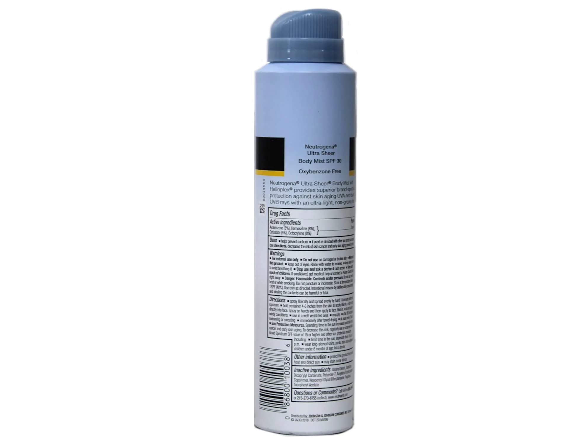 Neutrogena Ultra Sheer Body Mist SPF 70 Sunscreen Spray | Broad Spectrum Protection - view 2