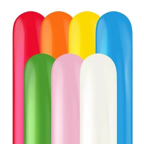Tuf Tex 260 Latex Balloons for Balloon Animals 50-Pack Assorted Colors | Professional-Grade Party & Sculpting Balloons thumbnail 1