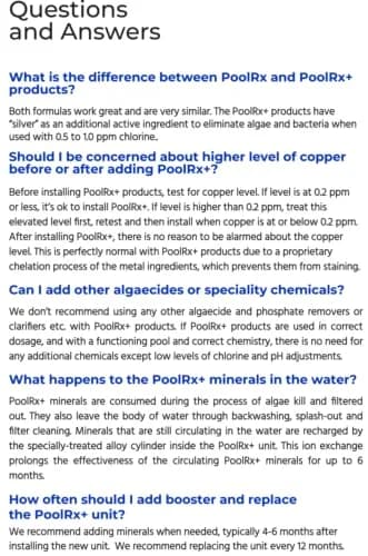 poolrx Pool Spa Water Treatment 4-Unit Pack | Up to 6-Month Algae Control for 5K-7.5K Gallons thumbnail 8
