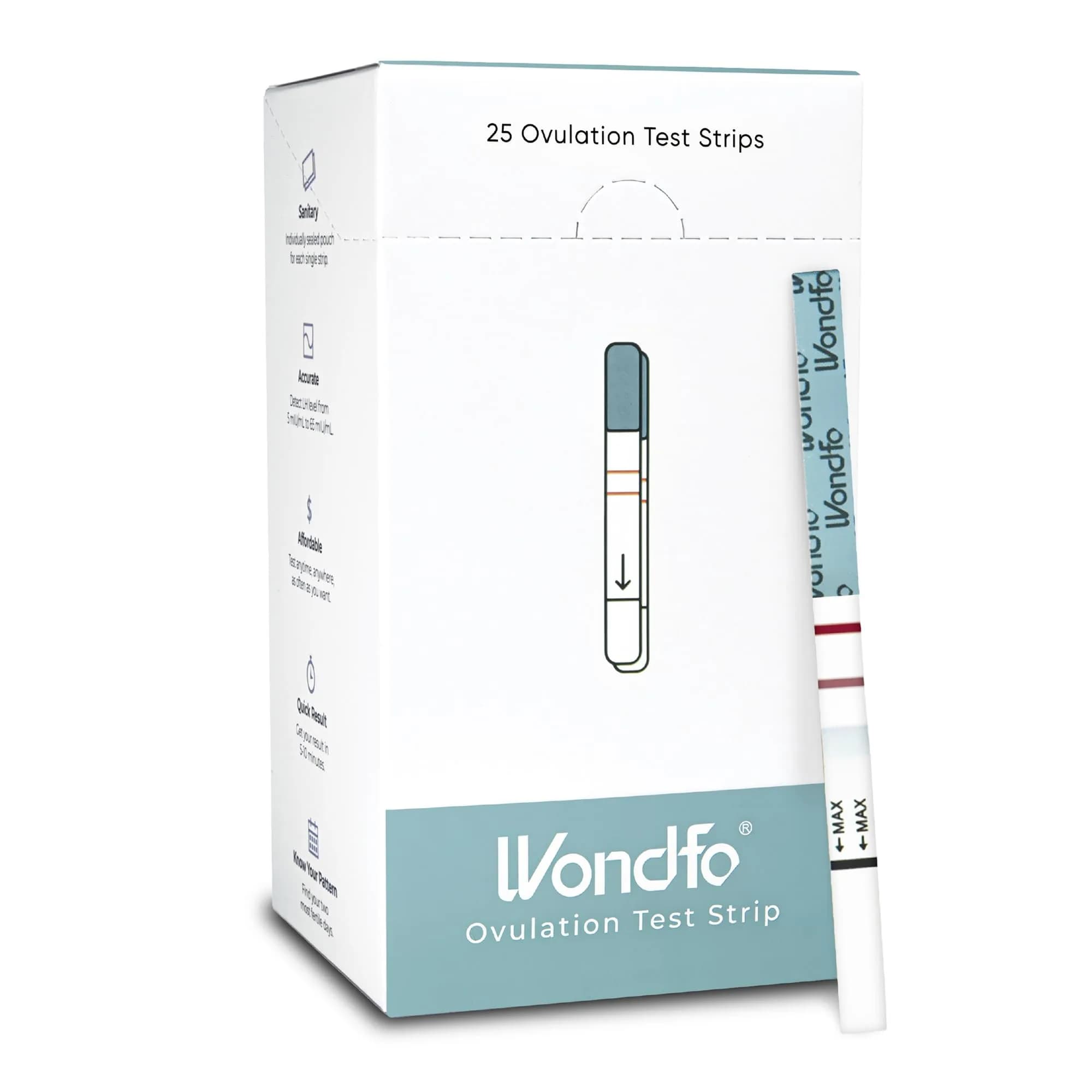 Wondfo Ovulation Test Strips 25 Count | Highly Sensitive Fertility Kit for Indian Women