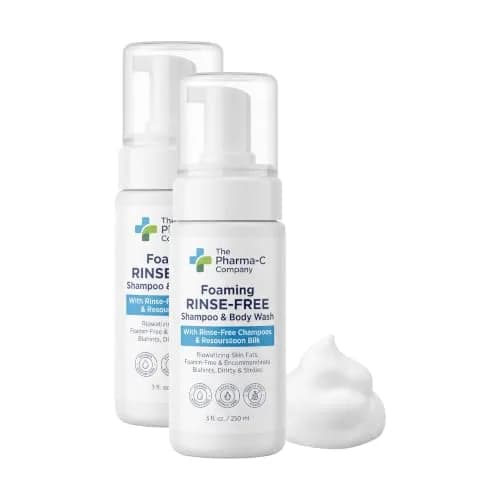 The Pharma-C Company Foaming Rinse-Free Shampoo & Body Wash 7.1 Fl Oz (2 pack) · Gentle, hospital-tested, no-rinse formula for all hair & skin thumbnail 1