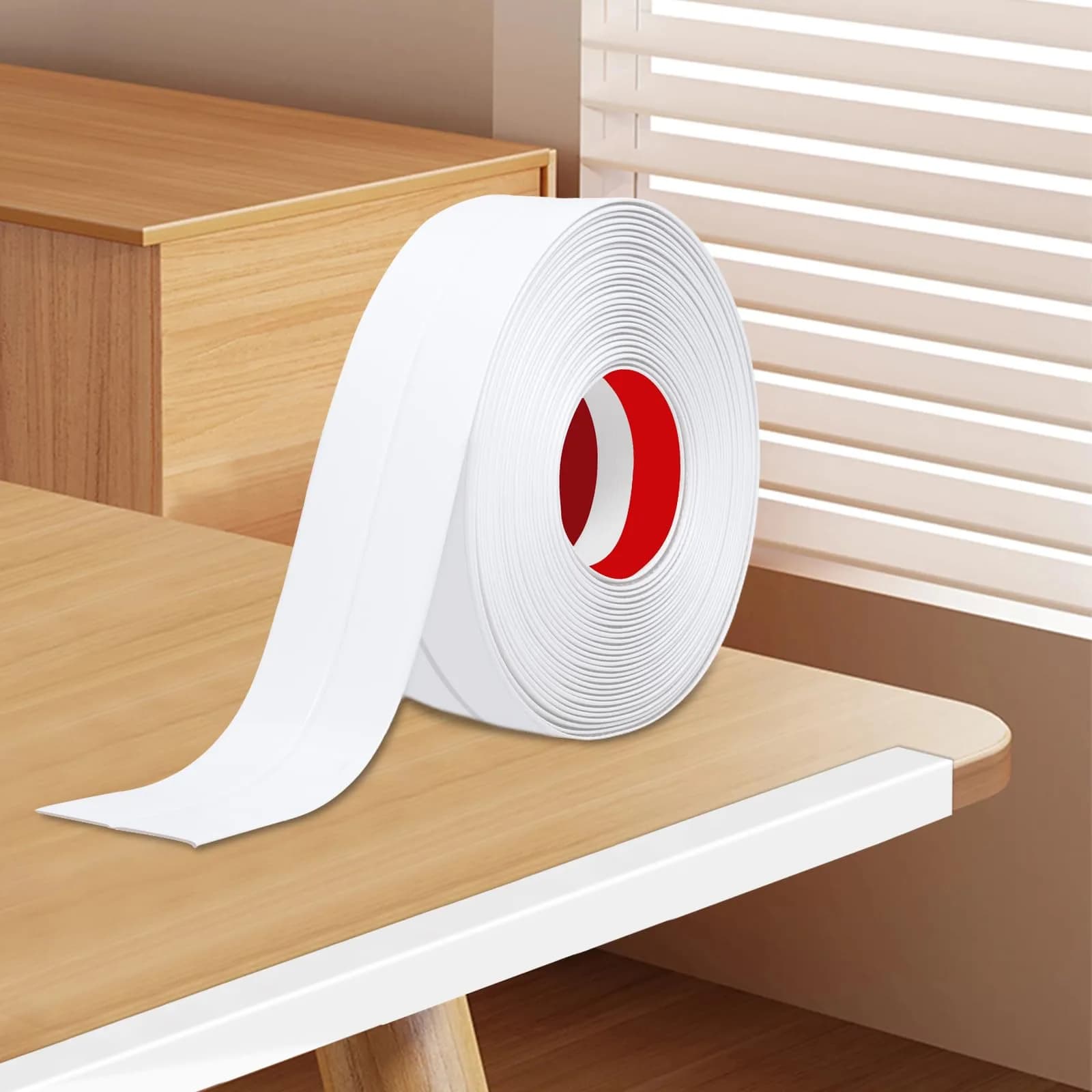 DGSL Wall Corner Protector 0.78 in x 13 ft | Flexible PVC Corner Guard for Walls — White