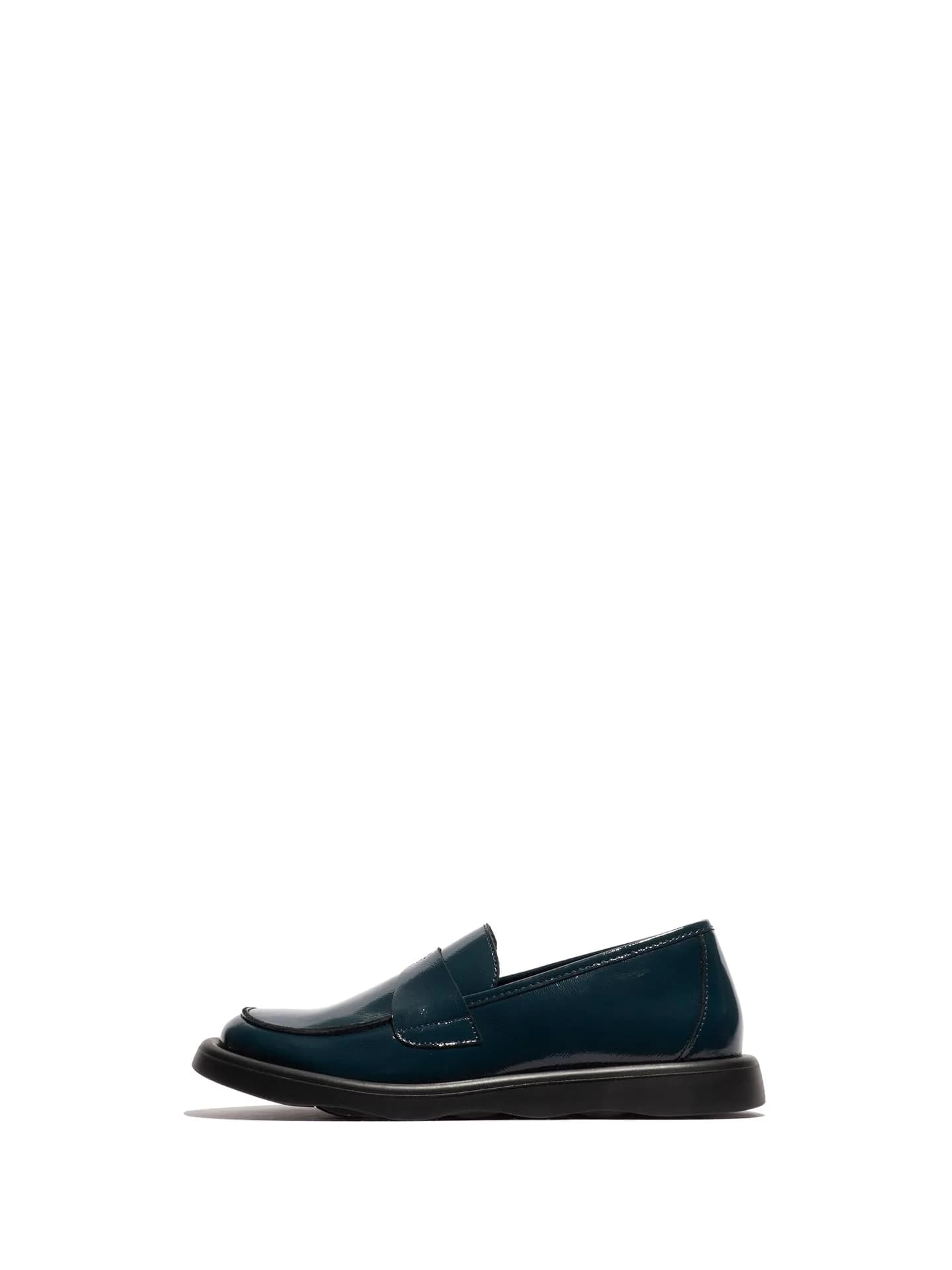 Fly London Shoes, Navy, 6 | Casual Slip-On Leather Loafers for Women