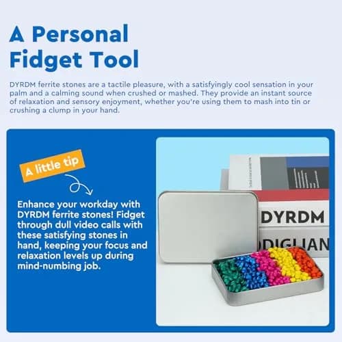 DYRDM Ferrite Putty 300+ Multicolors | Stress Relief Desk Accessory for Adults thumbnail 5